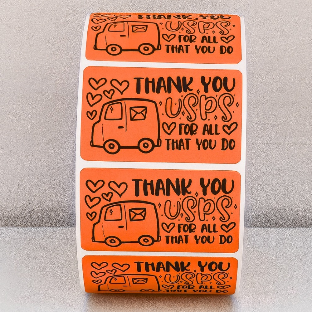 Thank You USPS Stickers – Mail Carrier Appreciation Labels for Packages 2" - Picture 7 of 11